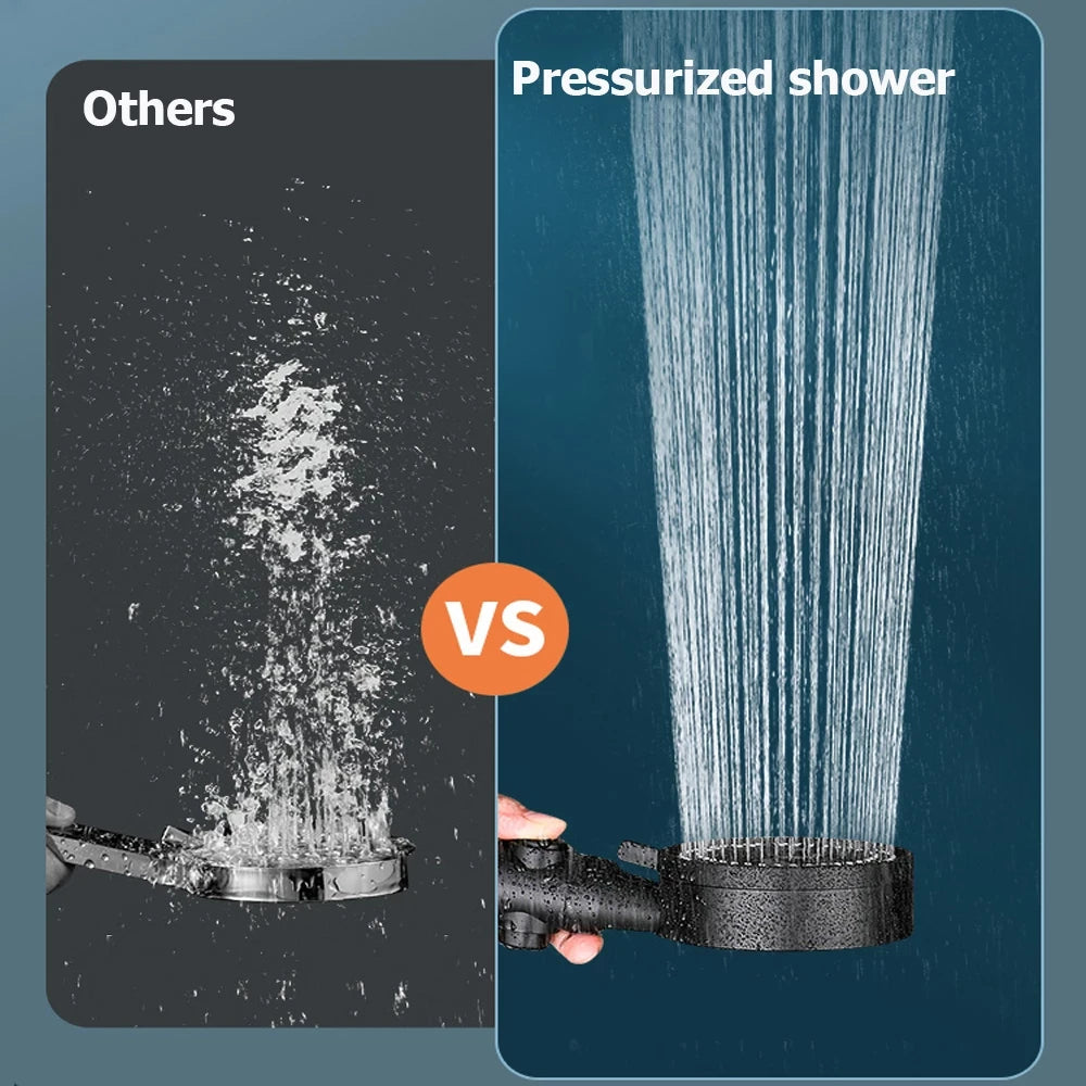 1pc High-Pressure Shower Head, Multi-Functional Hand Held Sprinkler With 5 Modes