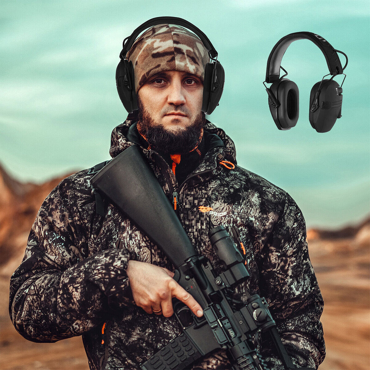 Outdoor Hunting Tactical Earmuffs – Electronic Noise Reduction for Shooting Hearing Protection