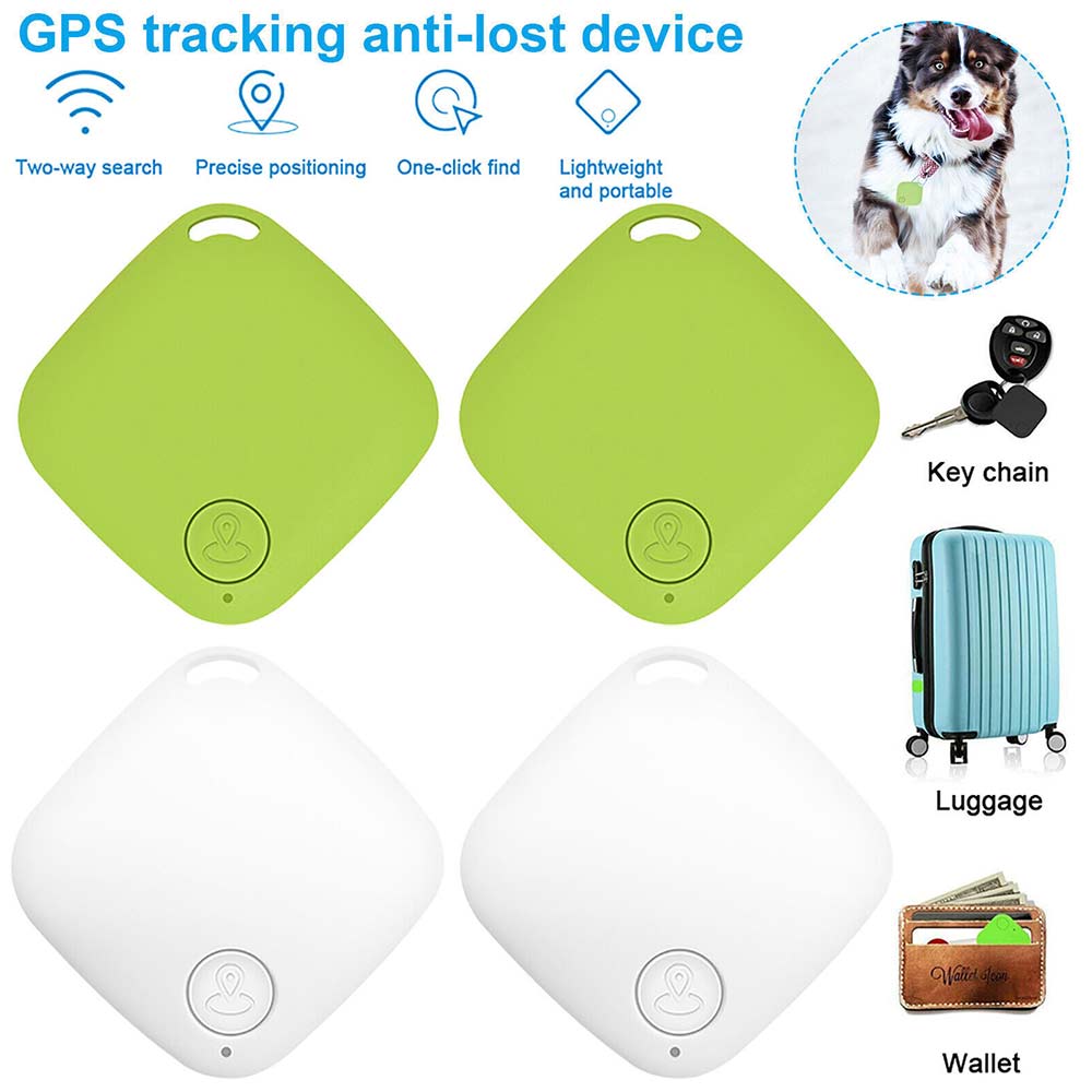 4Pack GPS Tracker Wireless Bluetooth Anti-Lost Wallet Key Pet Locator Finder
