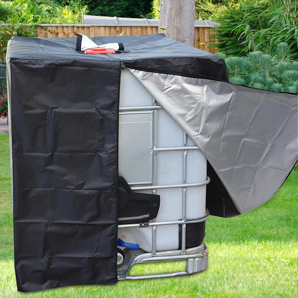 Heavy Duty IBC Water Tank Cover Waterproof For 1000L Container Sun UV Protective