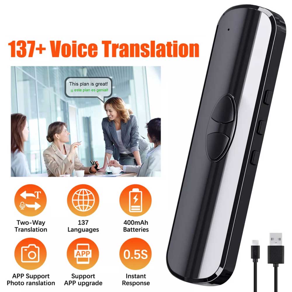 Smart Translator Text Reading Pen 137+ Voice Language Two-Way Translation Device
