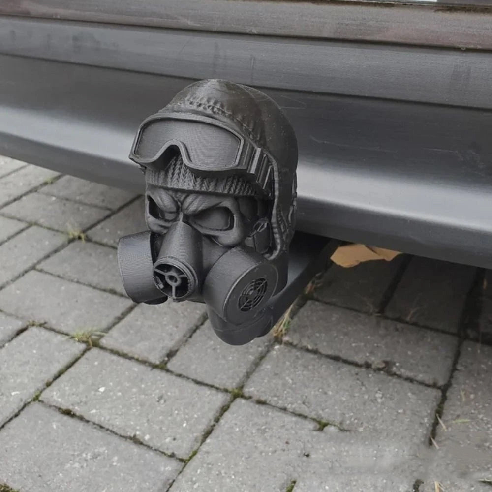 3D Printed Tow Bar Ball Cover Steel Helmet Trailer Hook Ball Cover