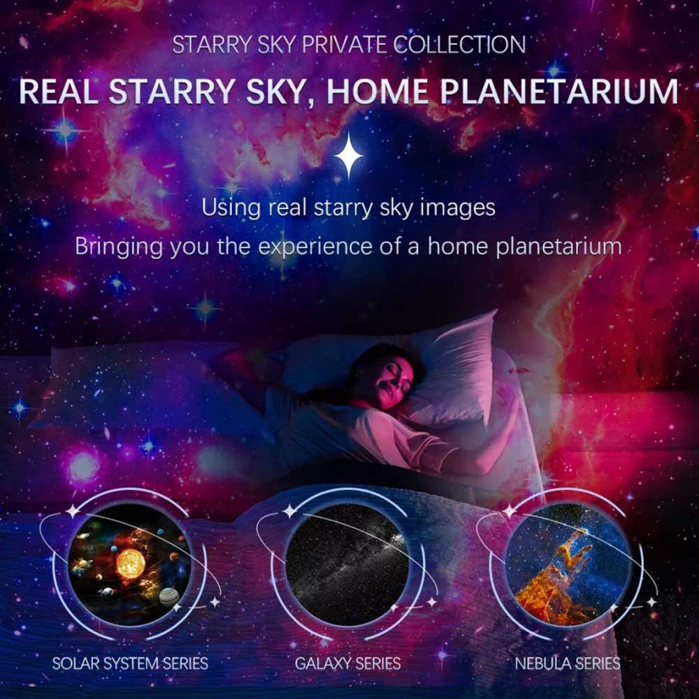 Rocket Astronaut Projection Light, Star Sky Galaxy Projector, 12 Galaxies Films