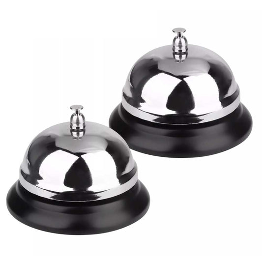 2-Pack Customer Service Desk Call Bell – Loud Ring Counter Bell for Kitchen, Hotel, Office