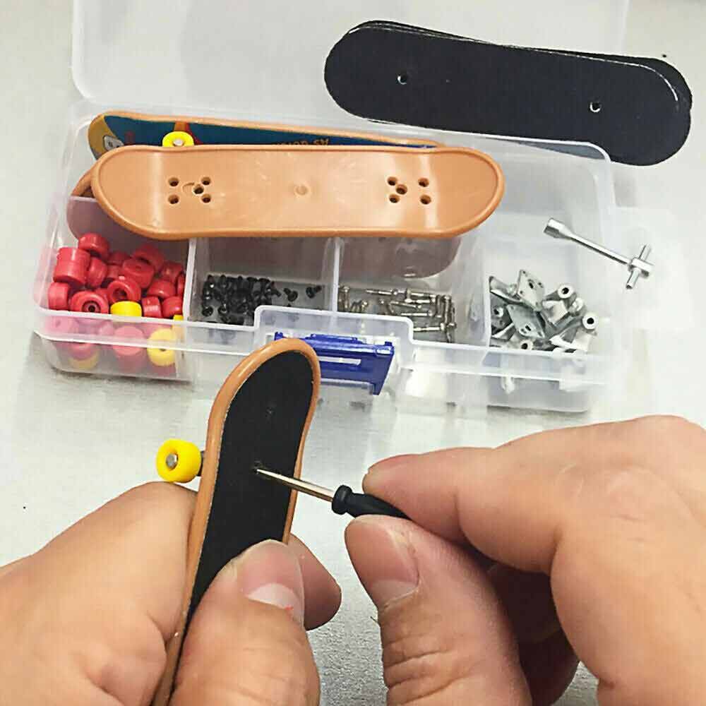 Mini Skate Board Set  DIY Tech Deck Toy Complete Fingerboard Finger Kids ToyGift