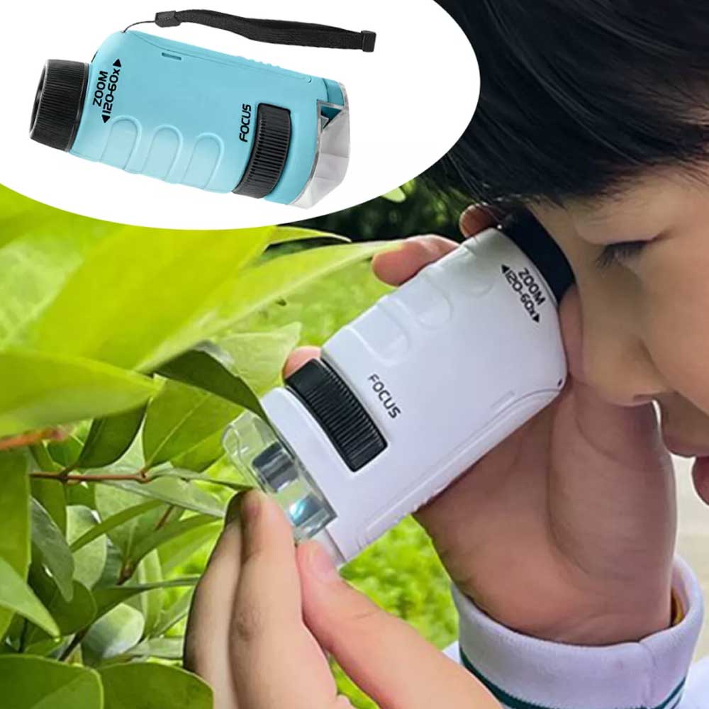 Minilabsters Miniscope Minilabsters Portable Pocket Microscope 60-120x Kids gift