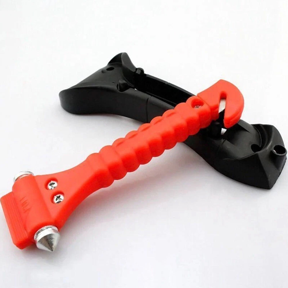 4-Pack Emergency Hammer – Car Window Breaker & Seatbelt Cutter Escape Tool