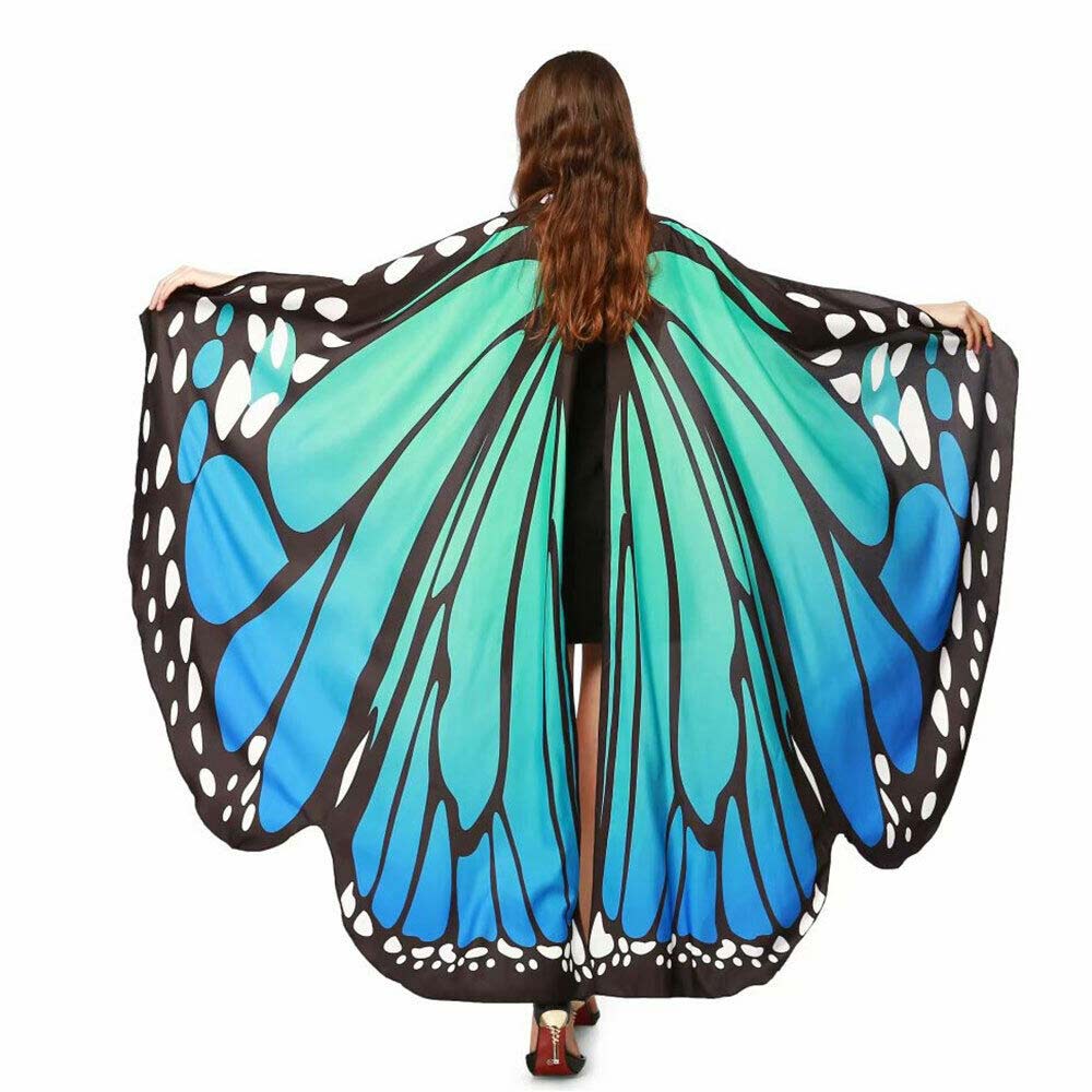 Shawl Butterfly Wings Scarf Halloween Birthday Gift Dress Adult Pretend Cosplay