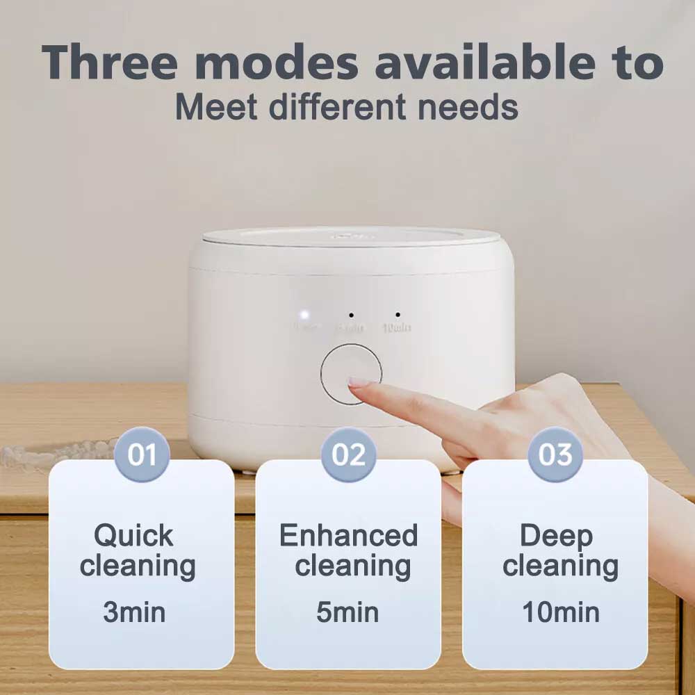 Portable Ultrasonic Jewelry Cleaner 45KHz Ultrasonic Retainer Cleaning Machine