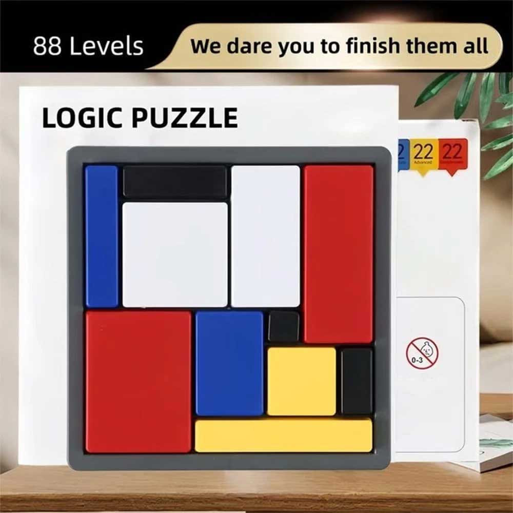 Logic Puzzle Brain Teaser Game – 88 Challenges with 4 Difficulty Levels