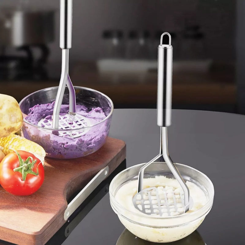 Potato Masher Stainless Steel Press Professional Vegetable Crusher ThickDurable