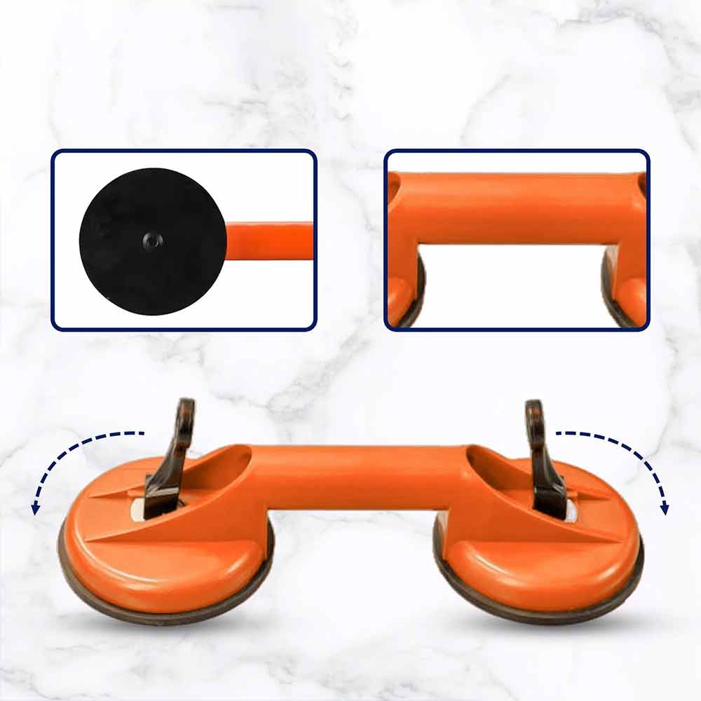 Dual Suction Cup Lifter – 50kg Glass Tile Mirror Sucker Plate Lifting Tool