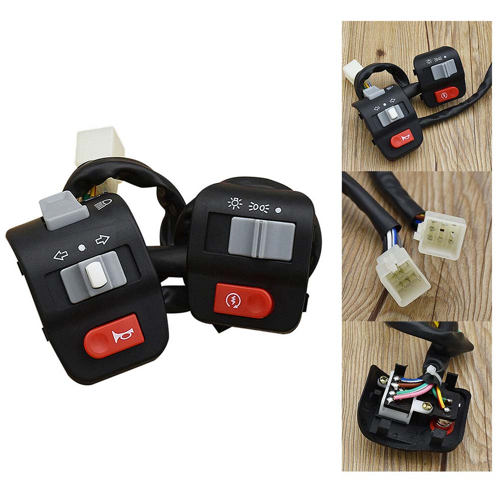 2X Motorcycle Handlebar Horn Turn Signal Light Controller Switch Fit for Yamaha