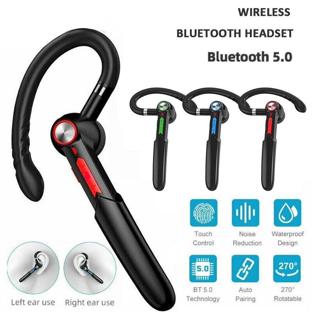 Headset Trucker Earphone Driving Handsfree Wireless Earpiece Earbud Bluetooth