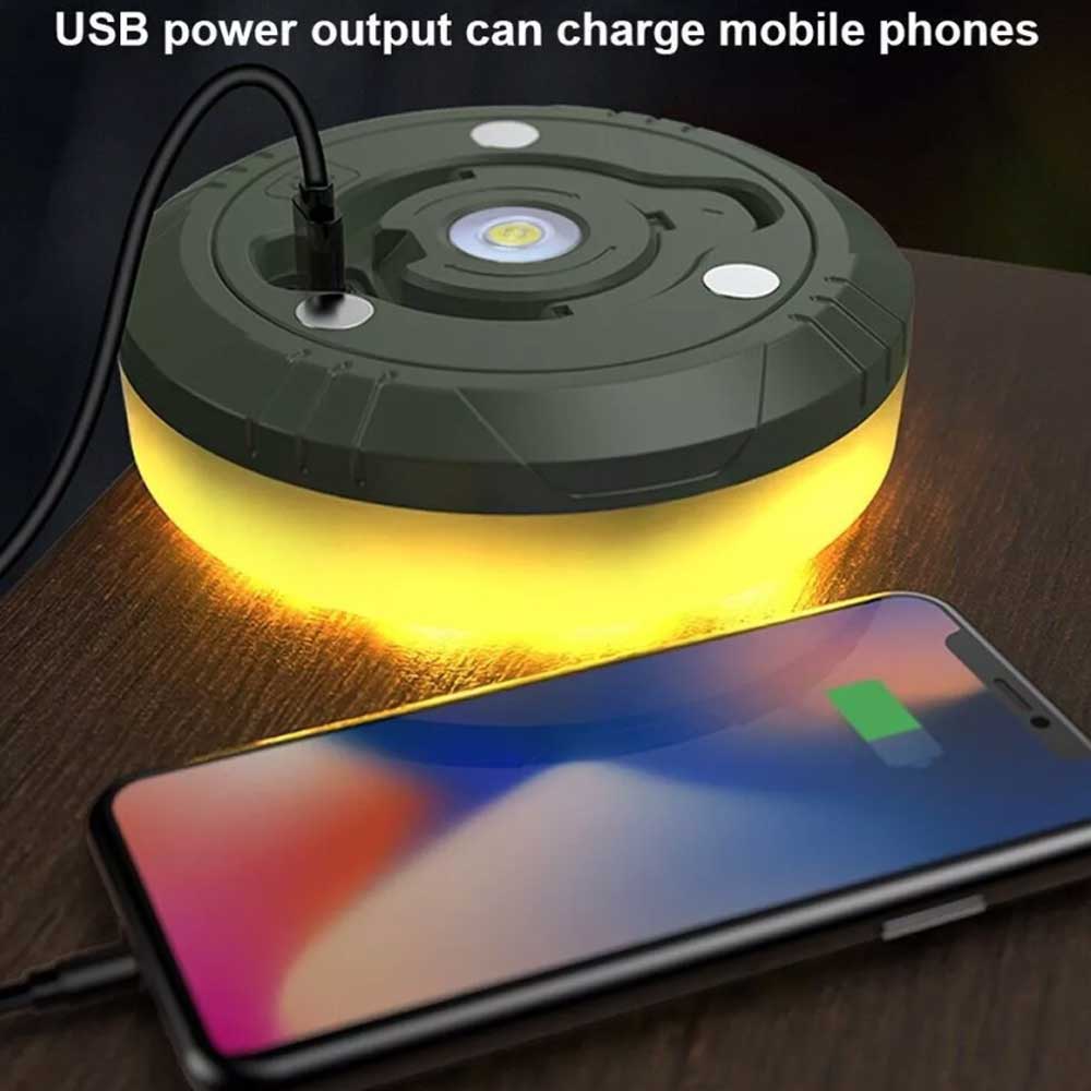 Stowable String Warm Light 10m Outdoor Portable Waterproof Camping String Lights