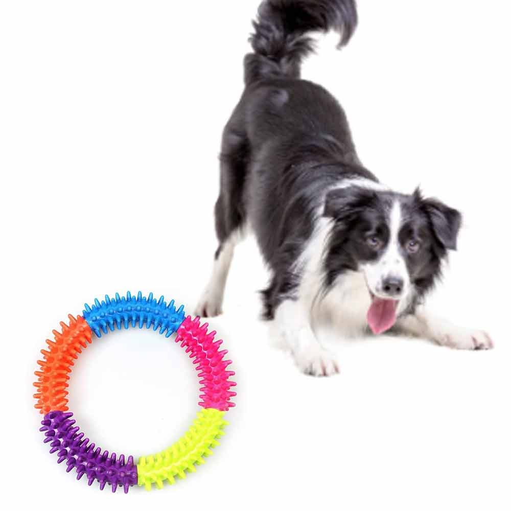 Puppy Dog Play and Training Chew Toy Dog Biting and Chew Ring Dog Dental Toy