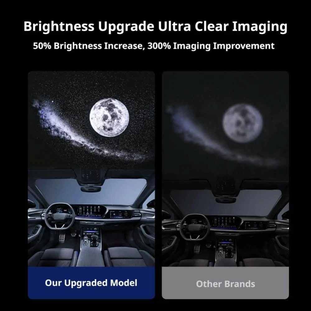 Rotating Galaxy Projector Lamp – USB Starry Sky Light for Car & Home Atmosphere
