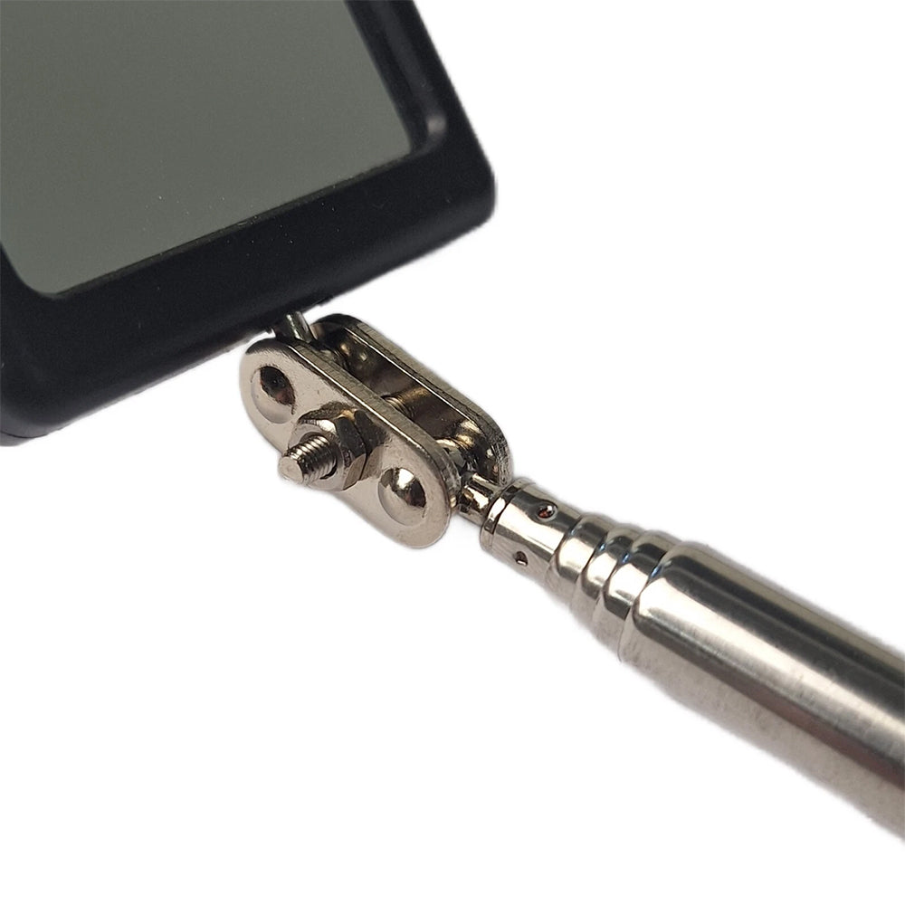 Telescopic Light Inspection Mirror 2 Bright LED Grip Extends 29-87cm Rotating
