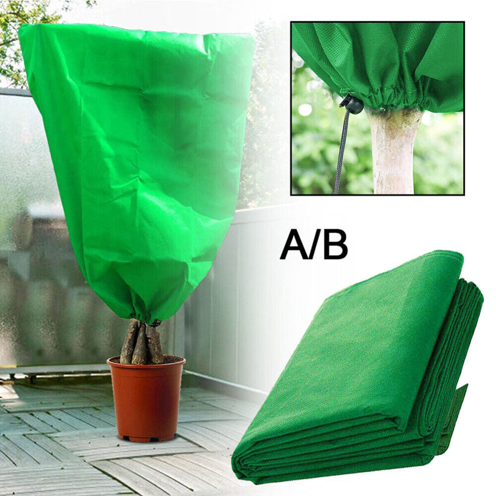 Frost Freeze Protection Bag for Garden Plants Covers Shrub Bag Reusable Green
