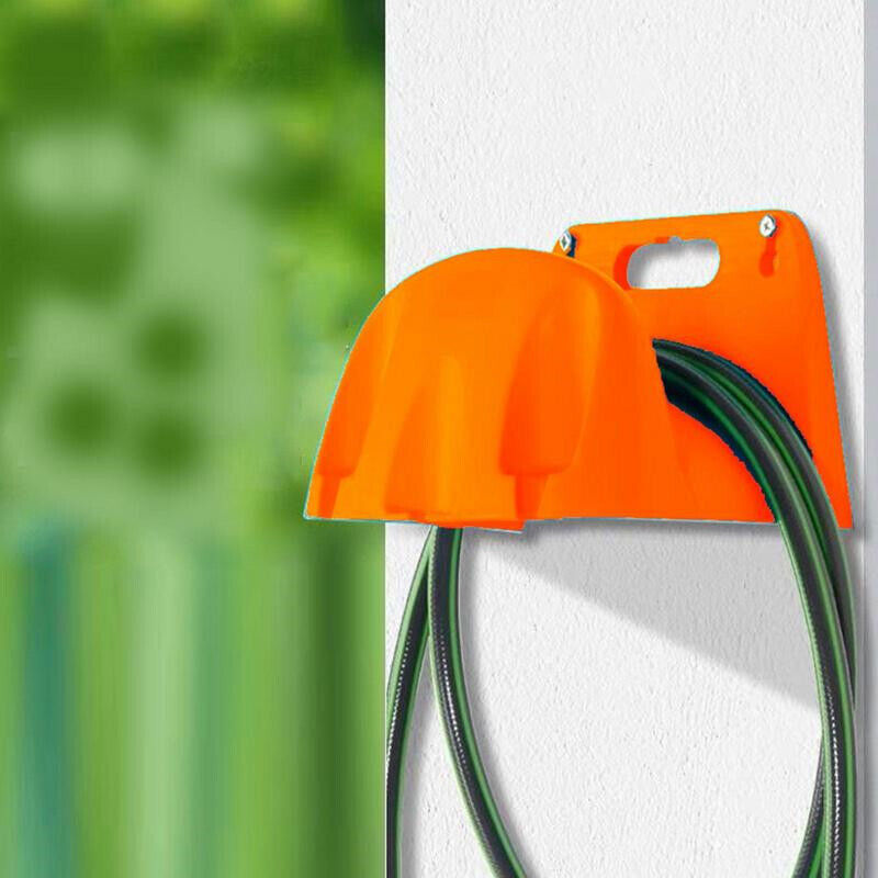2pcs Fence Wall Mounted Garden Hose Hanger Water Pipe Reel Holder Storage