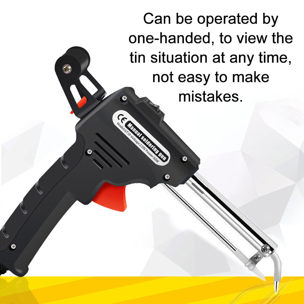 60W Electric Soldering Iron Gun Tin Welding Station Solder Temperature Auto Tool