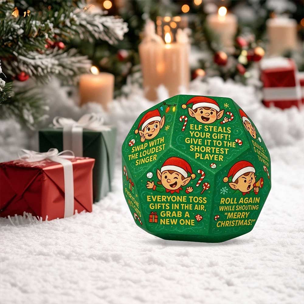 2x Hilarious Gift Exchange Dice Game - Fun Christmas Party Game & Stocking Stuffer