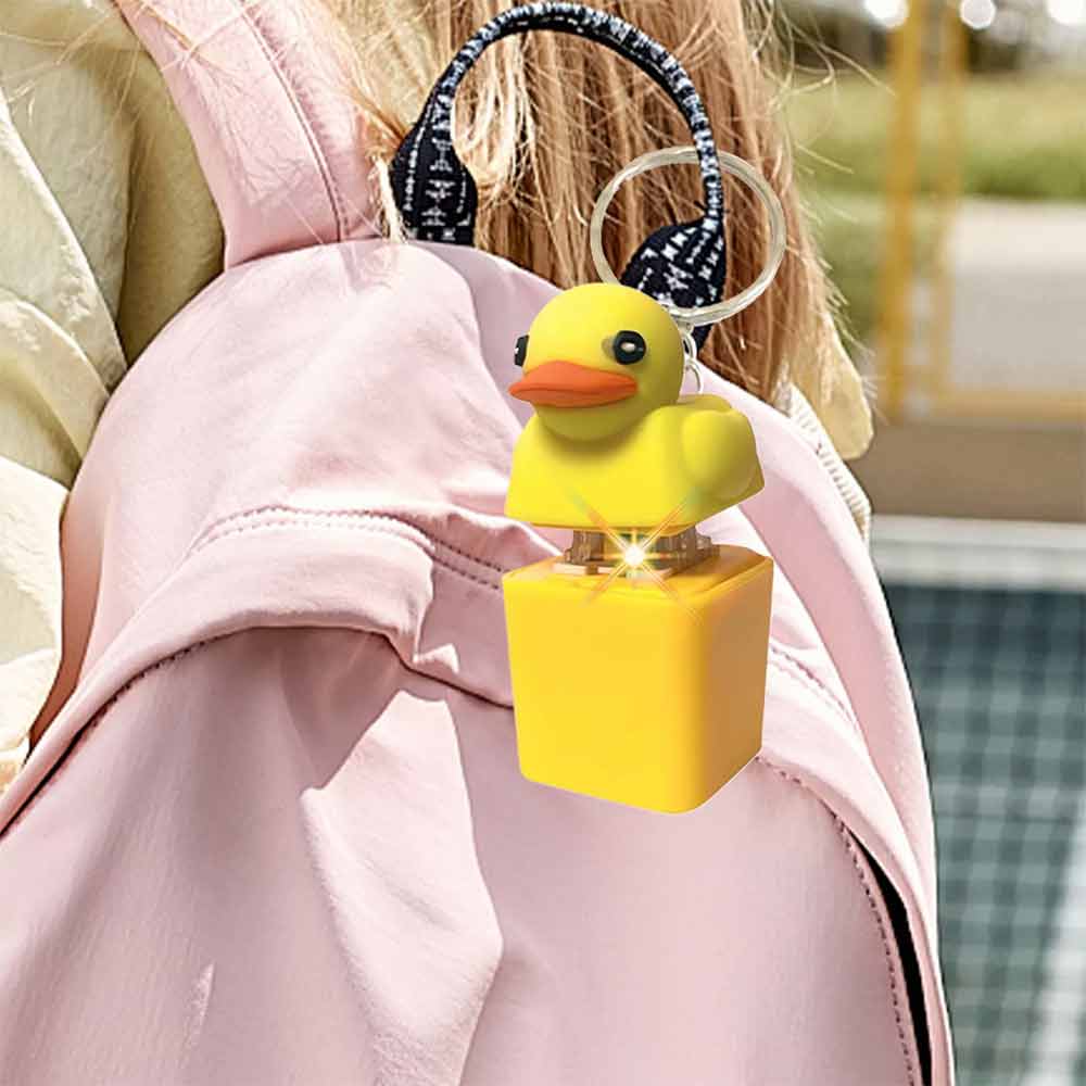Duckys Quacking Fidgety Toys Ducky Hat Keychains Stress Relievers Squeaking