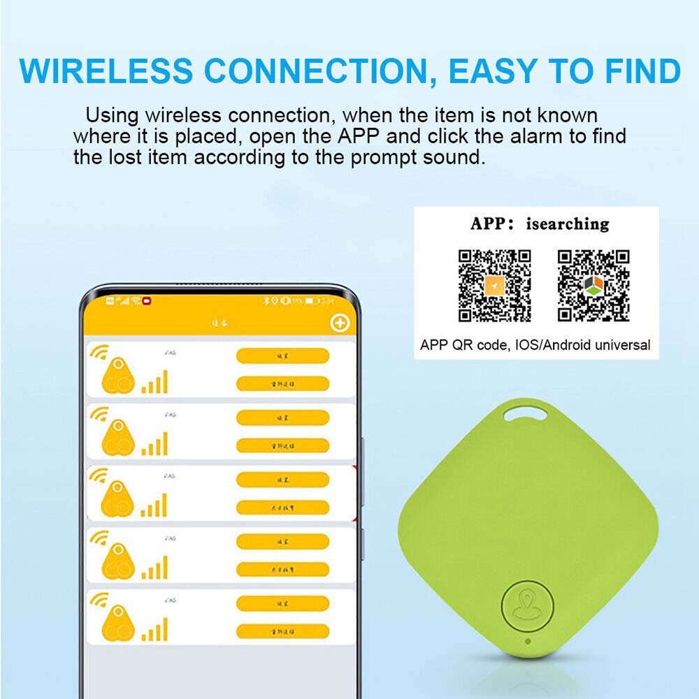 4Pack GPS Tracker Wireless Bluetooth Anti-Lost Wallet Key Pet Locator Finder