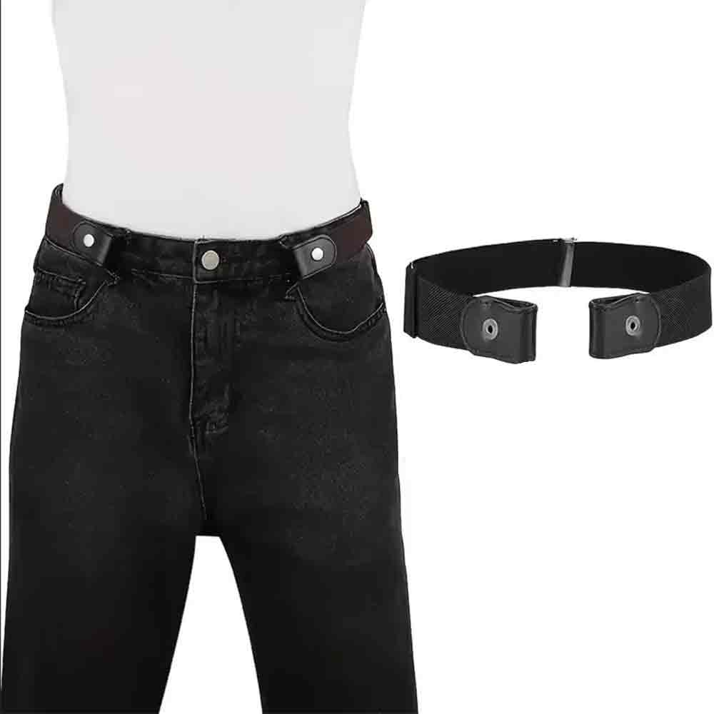 Traceless Invisible Elastic Belt – No-Buckle Stretch Belt for Women's & Men's Jeans Pants