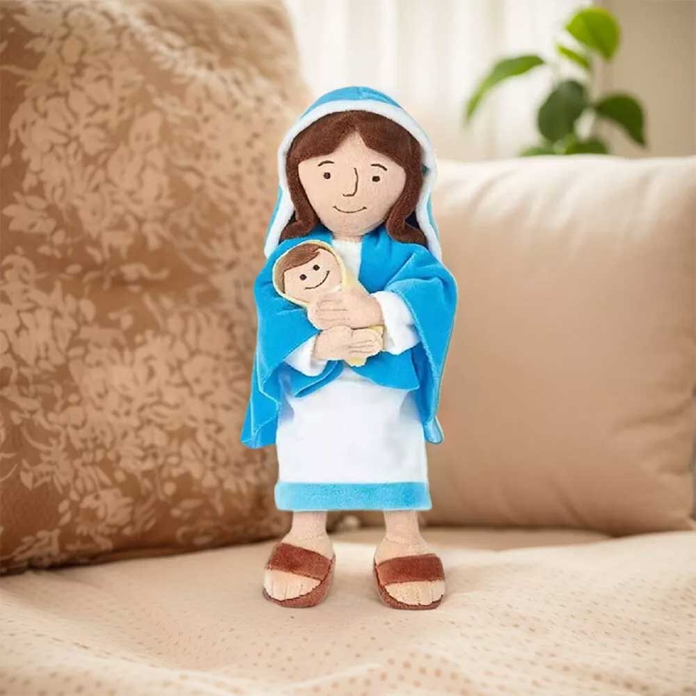 Jesus Plush Doll - Religious Stuffed Toy for Kids, Easter Gift, Christening Present