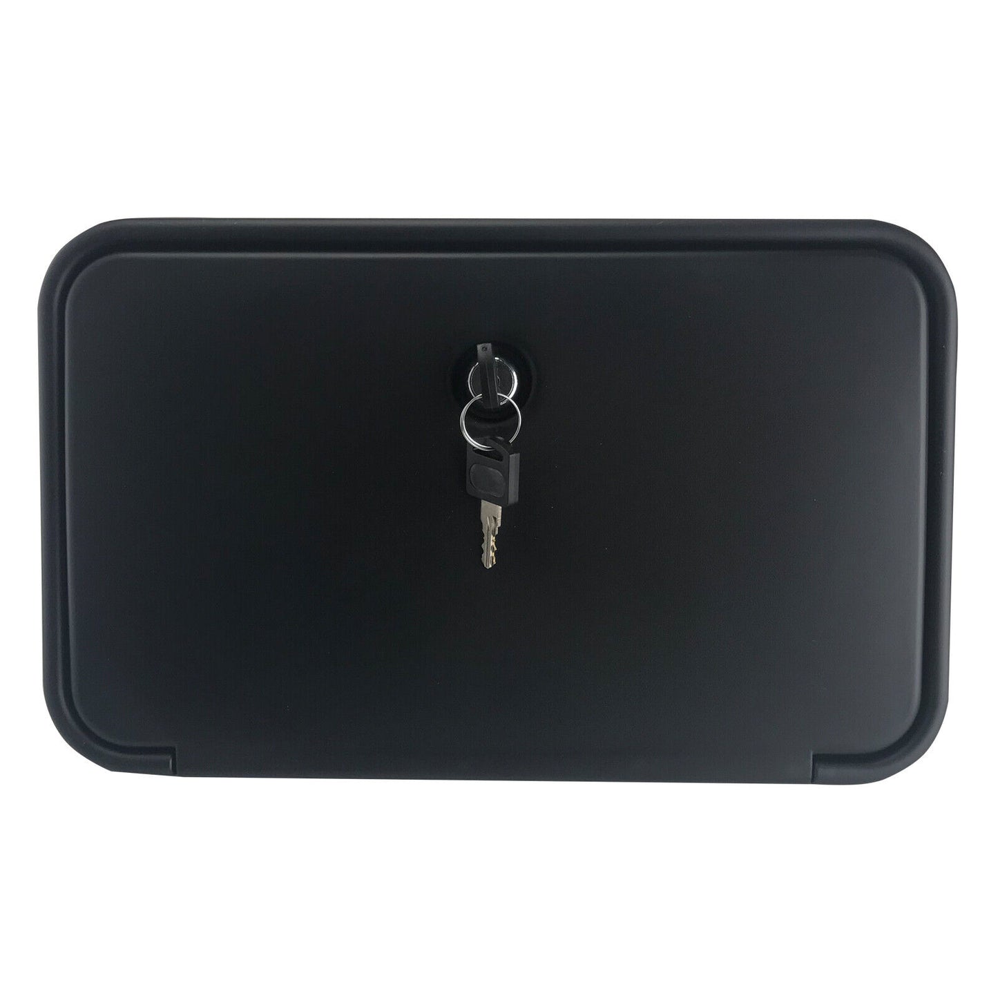 Watermarked Black External Shower Box Lockable Hot Cold Mix Hose Caravan Camper