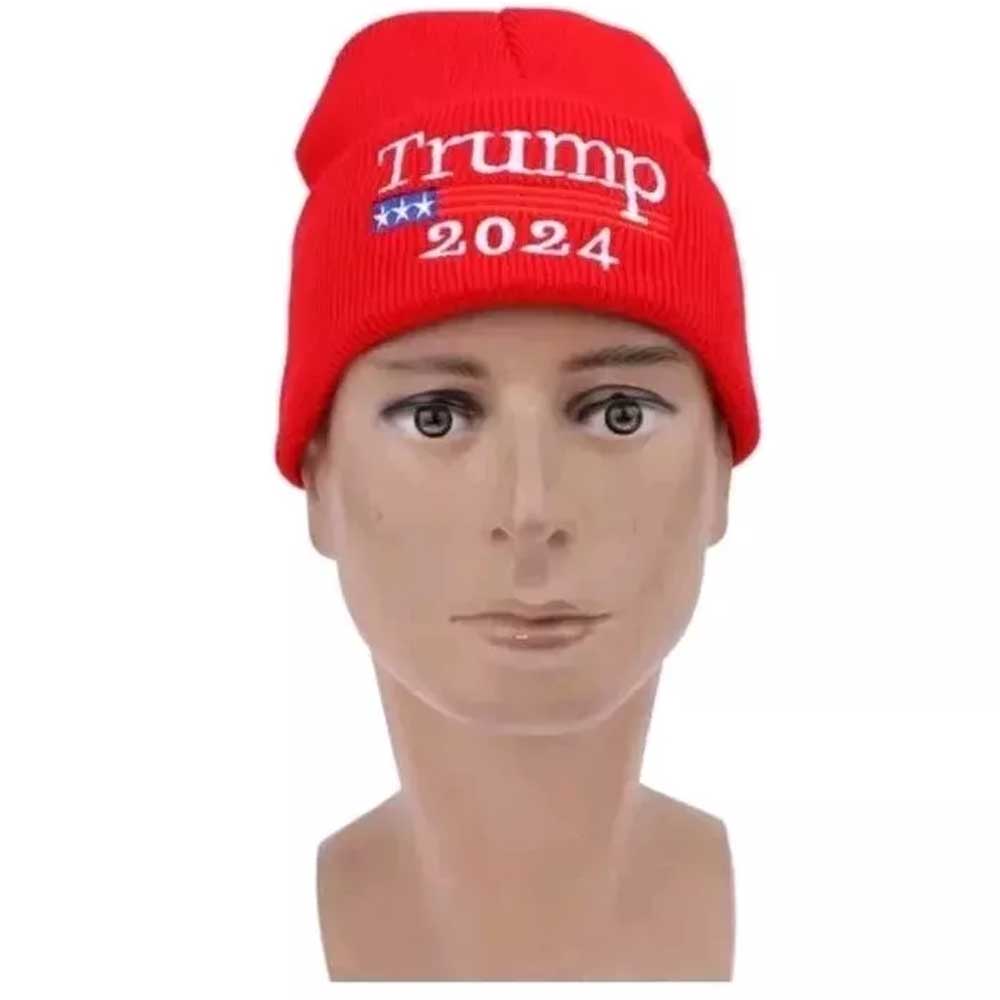 Red Hat MAGA Make America Great Beanie Trump/Vance 2024 Warm