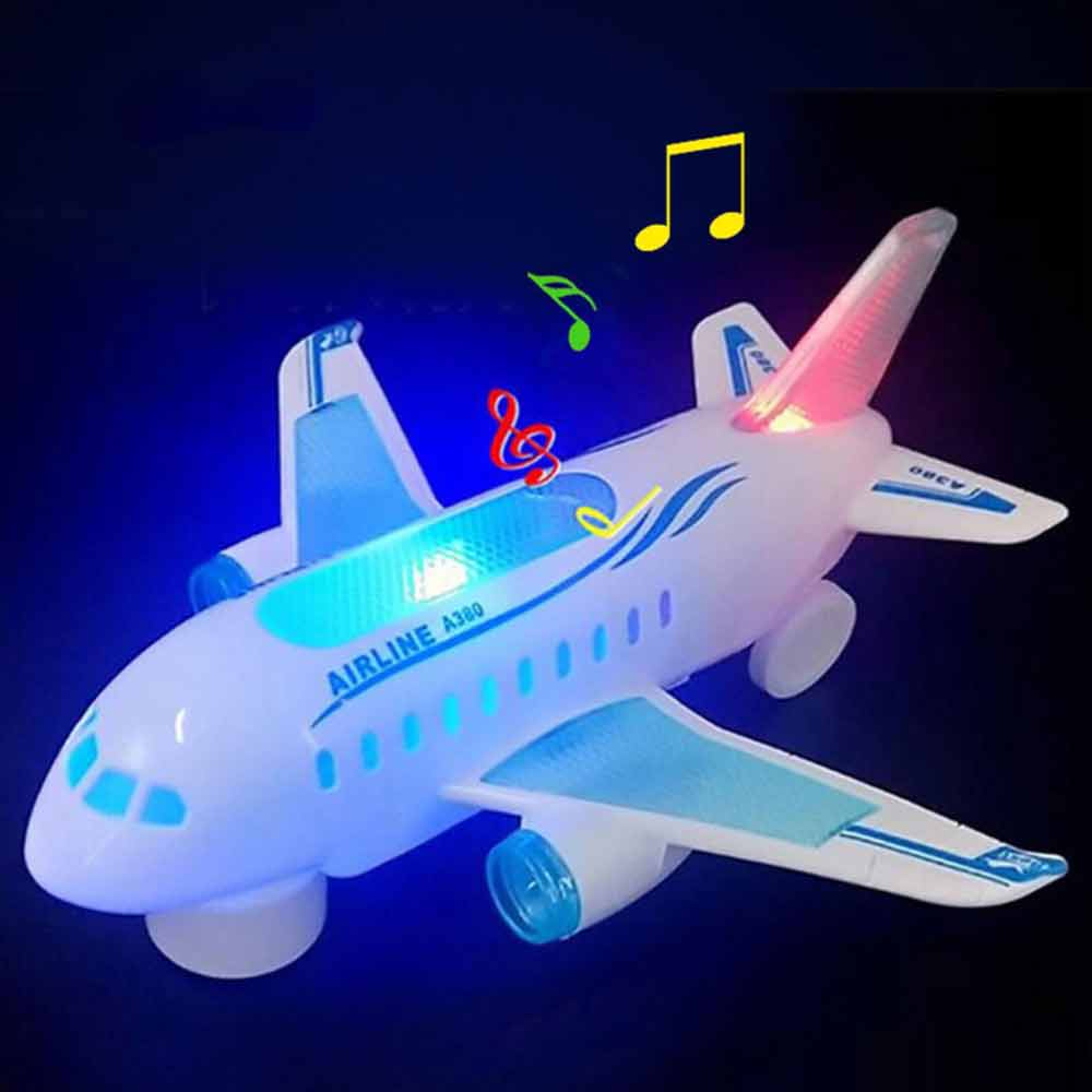 Simulation Plane Toy Models Kids Airplane Model Toy with Music Sounds Kids Gift