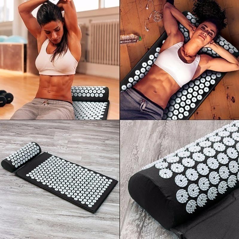 Yoga Mat Spike Pain Pilates Massage Non-slip Acupressure Fitness Cushion Pillow