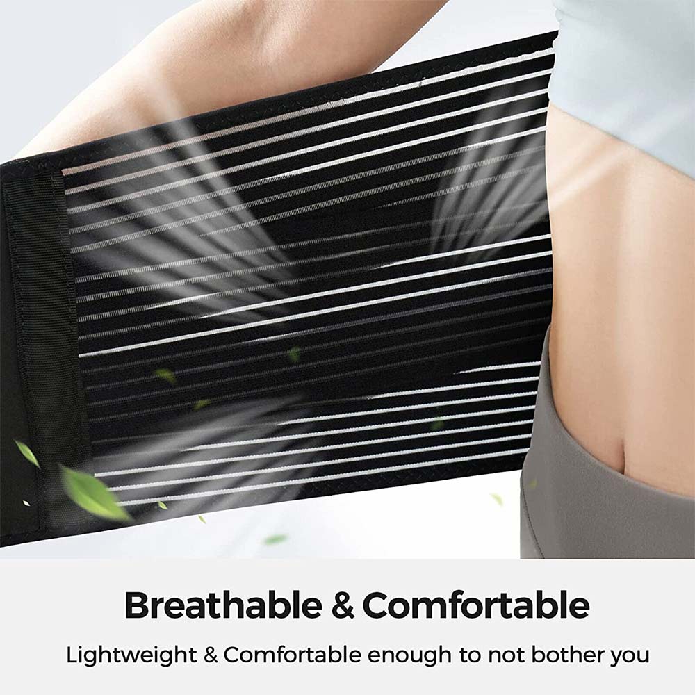 Nylon Lumbar Lower Back Support Brace Pain Relief Posture Orthosis Waist Belt