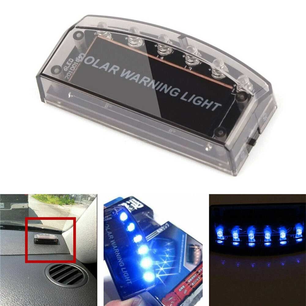 Car Solar Fake Alarm LED Light - Dummy Anti-Theft Security Flashing Warning