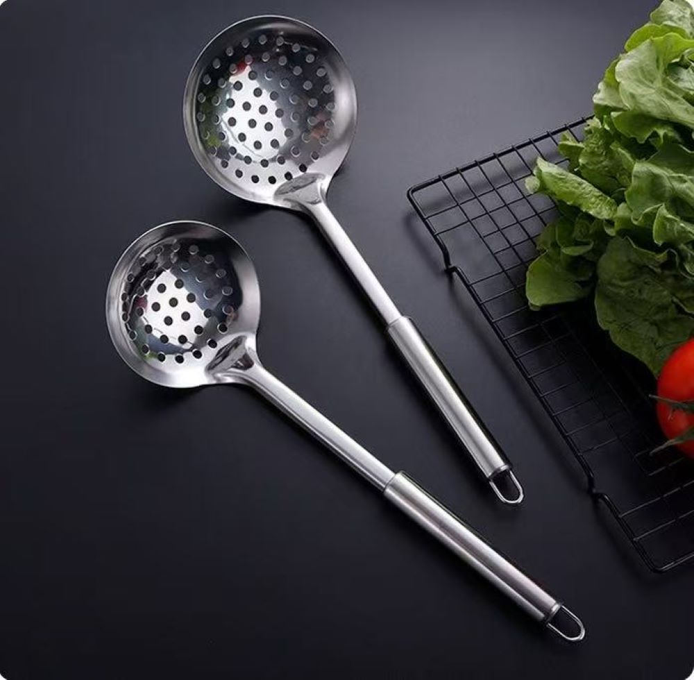 10-Piece Stainless Steel Cookware Set – Cooking Utensils, Serving Spoons & Kitchen Tools
