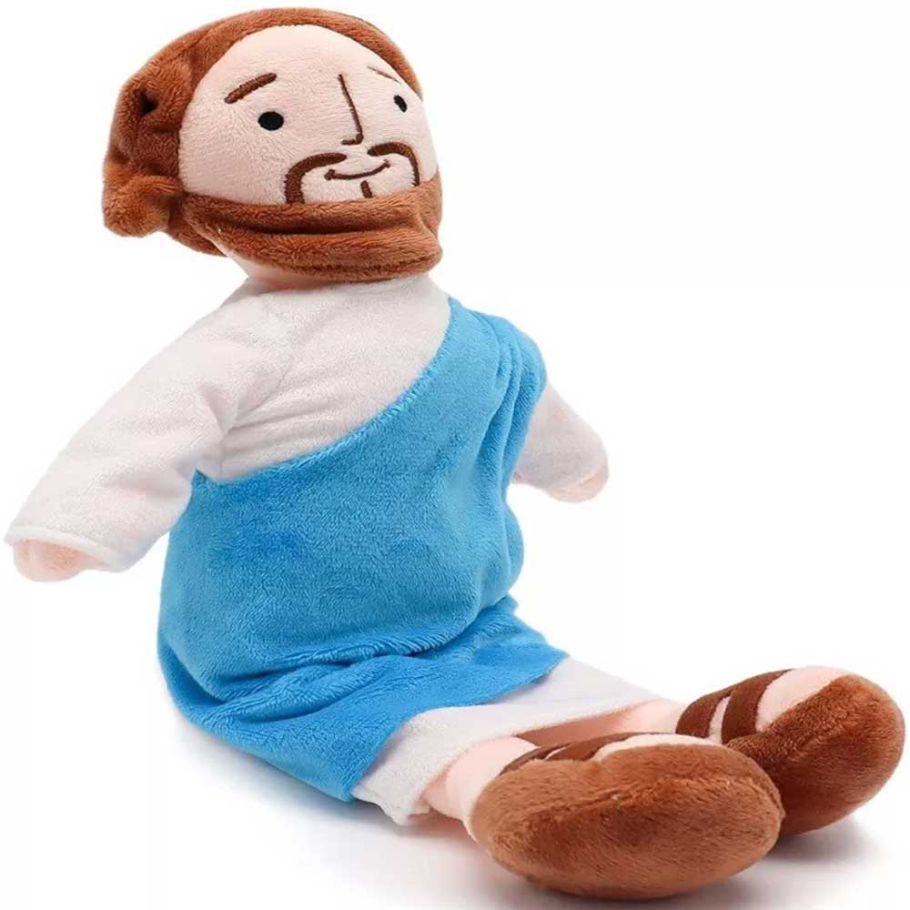 Jesus Plush Doll - Religious Stuffed Toy for Kids, Easter Gift, Christening Present