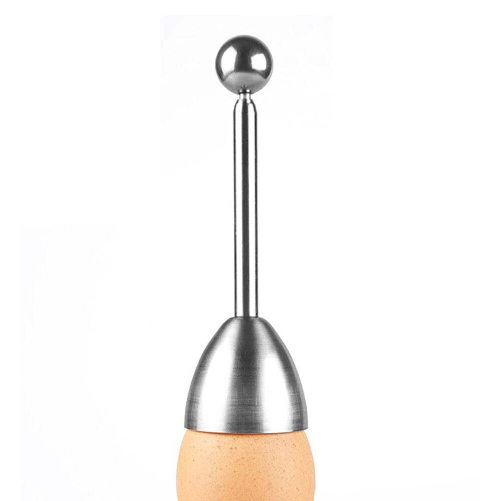 1X Stainless Steel Egg Shell Opener Cutter Cracker Boiled Egg Topper Separator