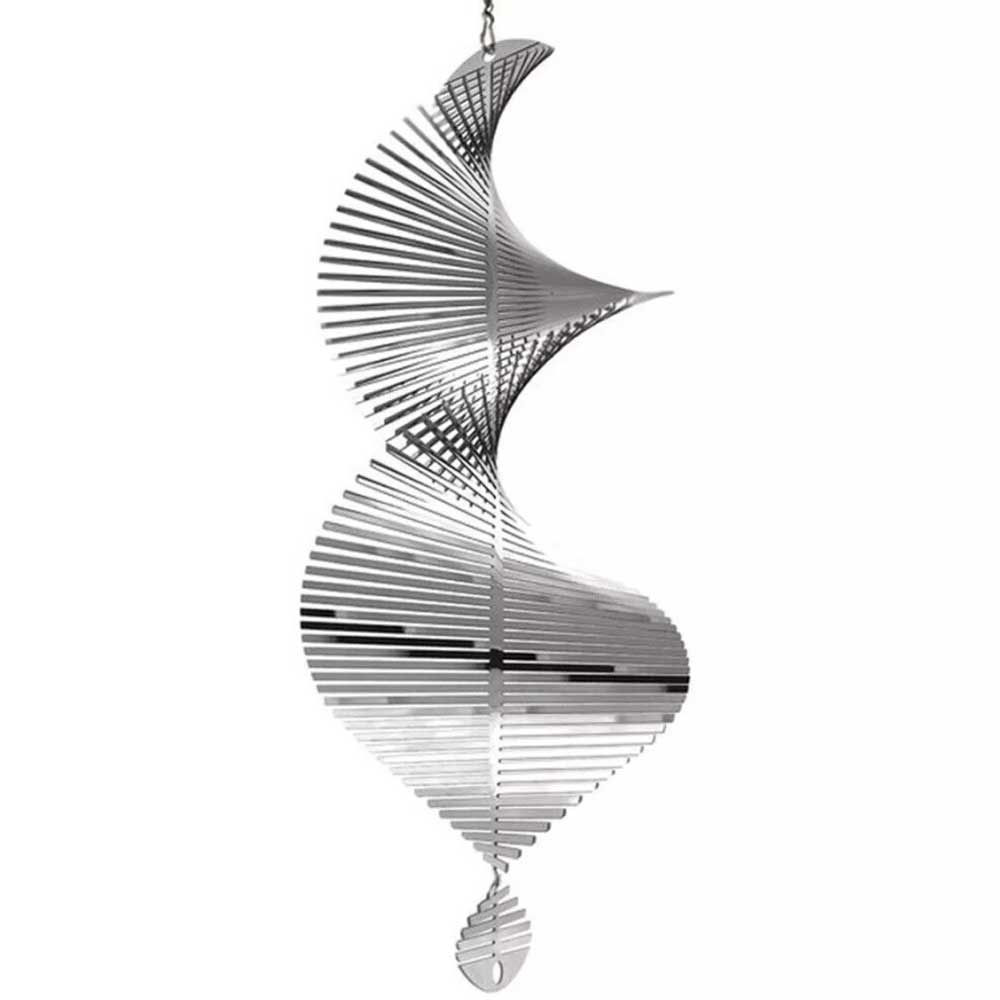 Helix 3D Wind Spinner Metal Outdoor Yard Garden Spinners Hanging Decor Ornaments