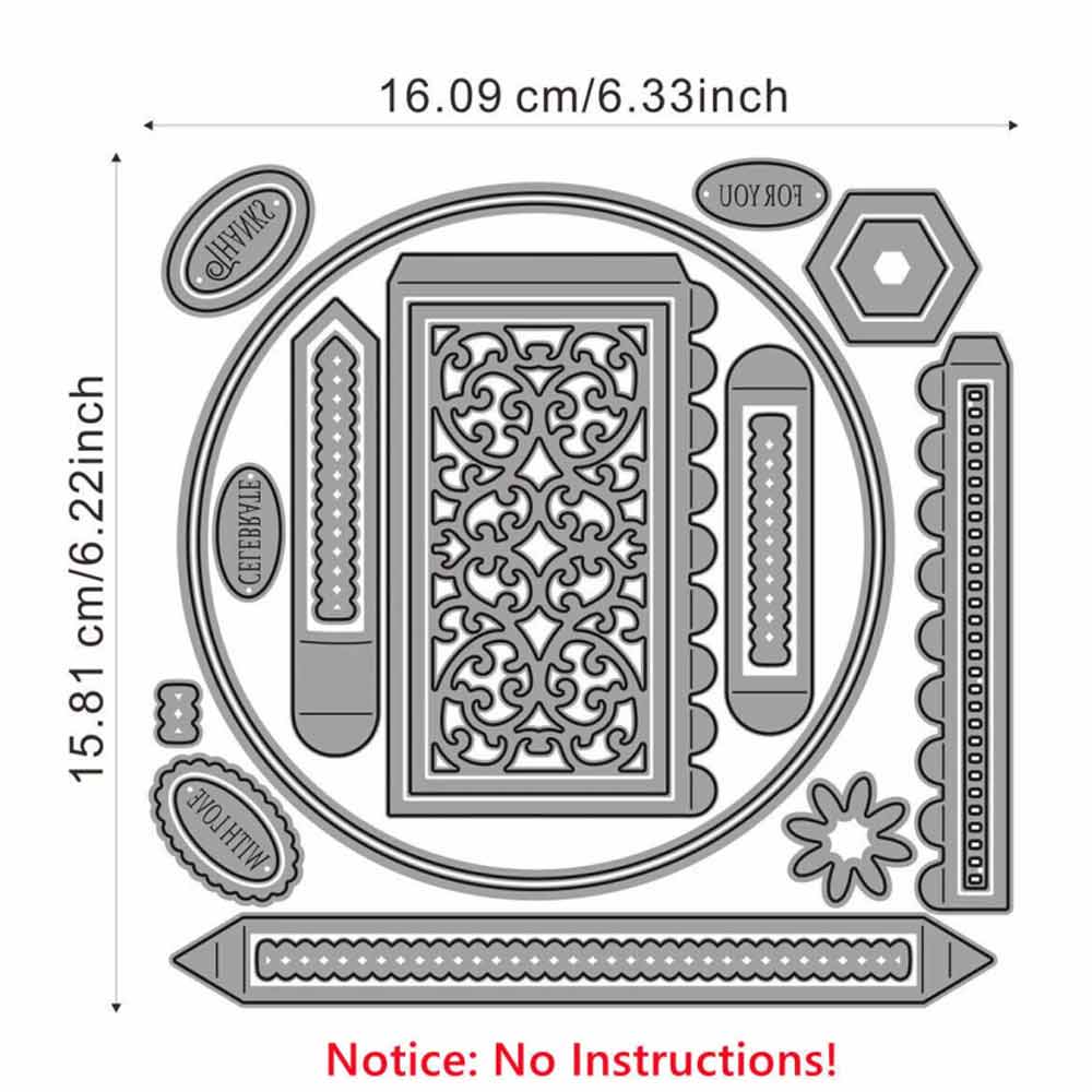 Gift Box Metal Cutting Dies DIY Embossing Die Stencil Scrapbooking Paper Crafts