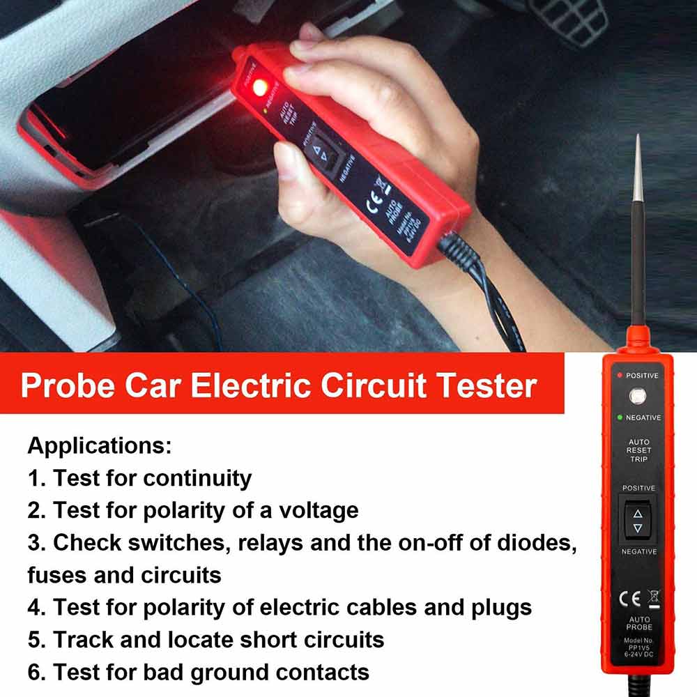 6-24V DC Car Electric Circuit Tester Automotive Tool Kit EM285