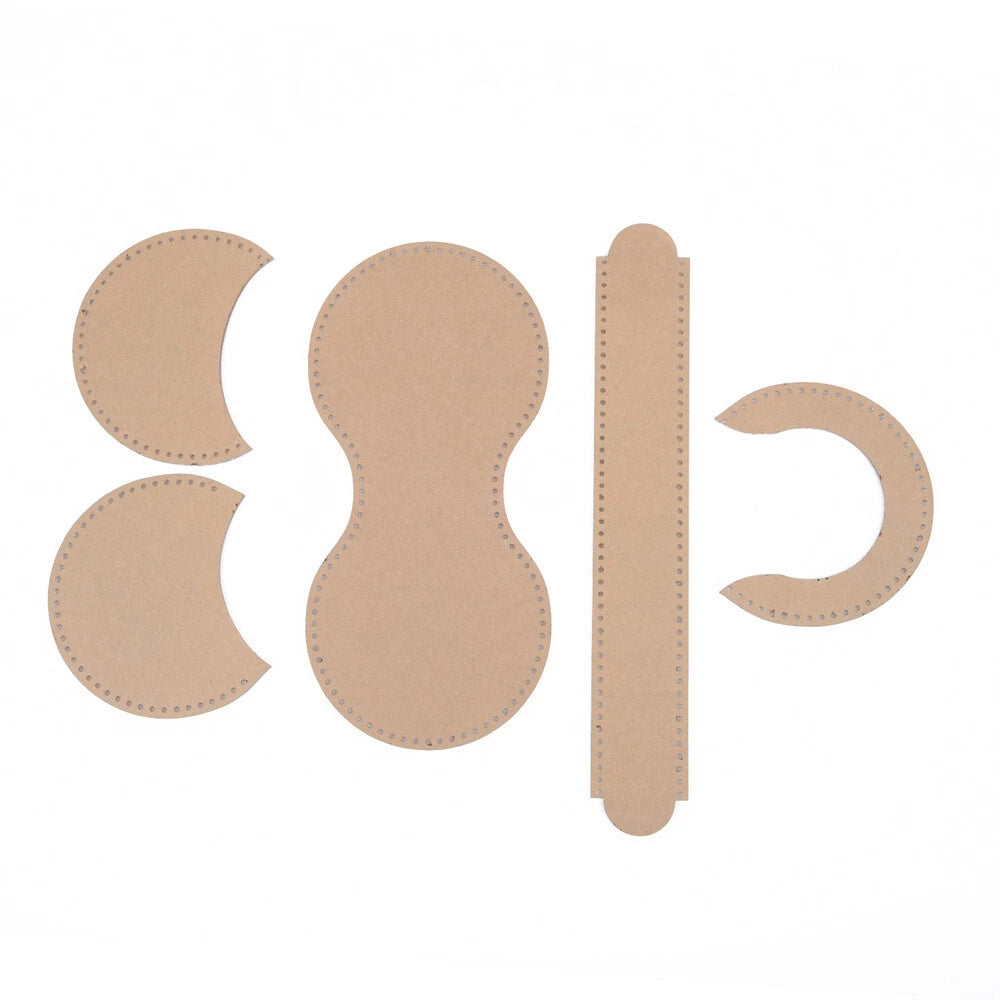 5pcs DIY Leather Wallet Template - Acrylic Stencil for Coin Purse Crafting