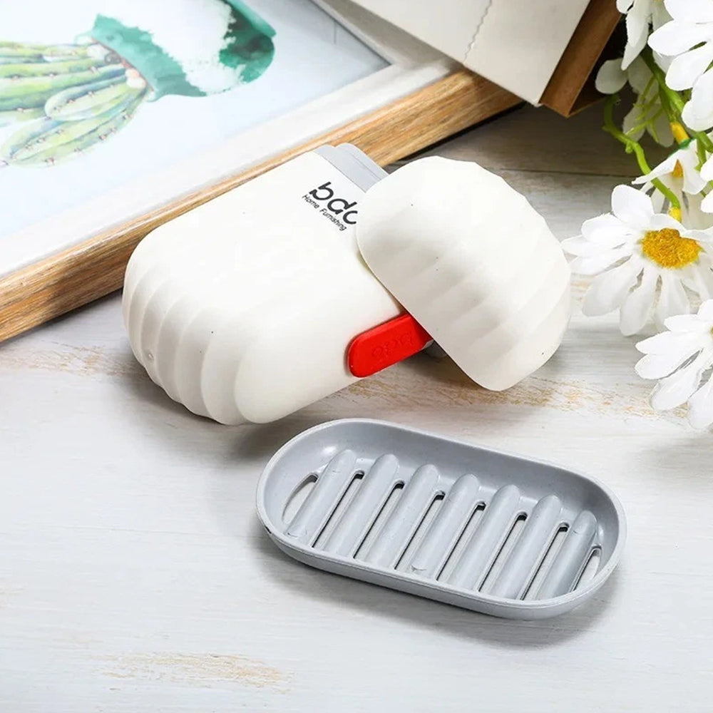 Travel Soap Case – Waterproof Soap Holder Container with Lid & Drainage Board