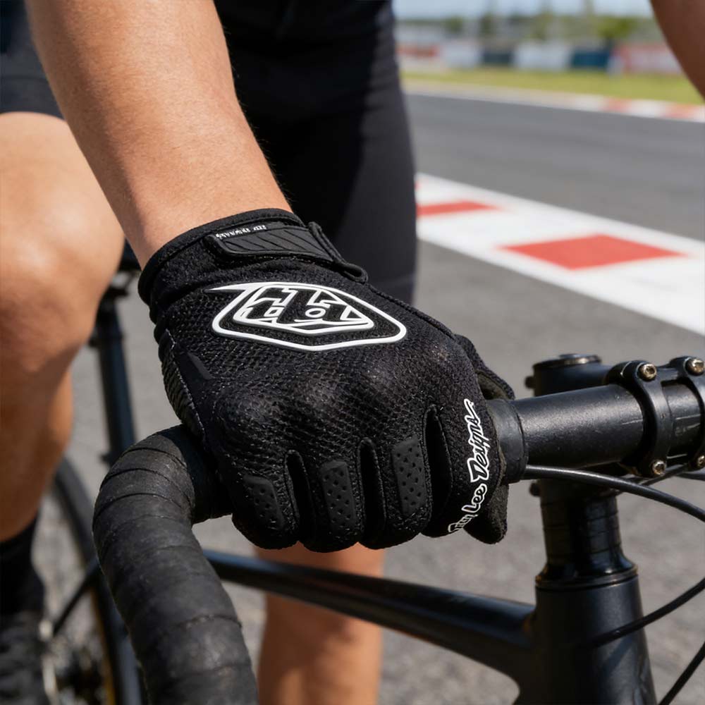 Air Gloves for Men – Black Motocross MX ATV Adult Riding Gloves  Breathable & Durable