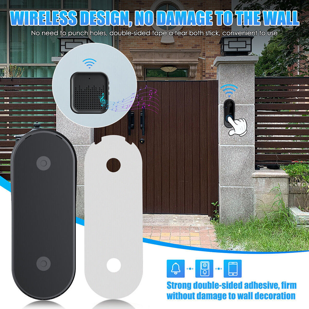 Wireless Smart Video Doorbell WiFi Tuya Security Camera Bell Phone Door Ring