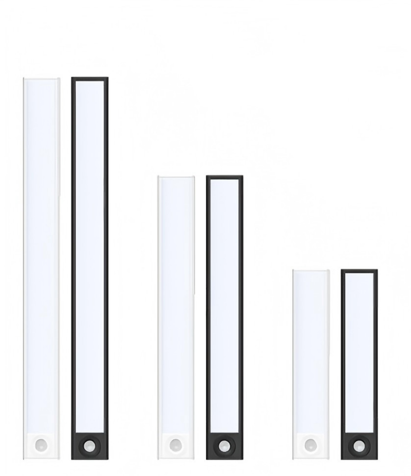 LED PIR Motion Sensor Strip Light – Magnetic Cabinet Closet Lamp, USB Rechargeable