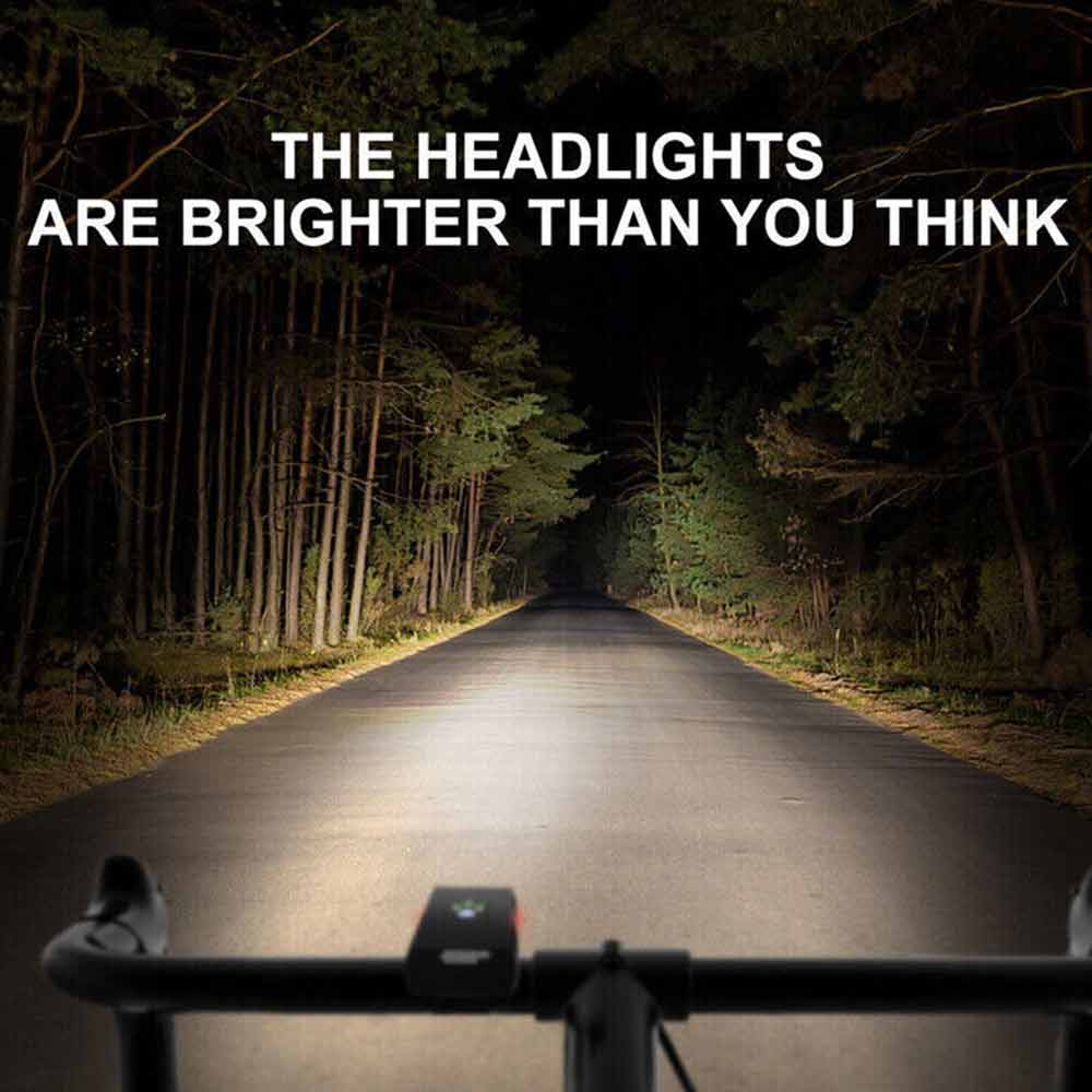 Rechargeable Bicycle Head Torch Front&Tail Kit Super Bright LED Mountain Bike Light