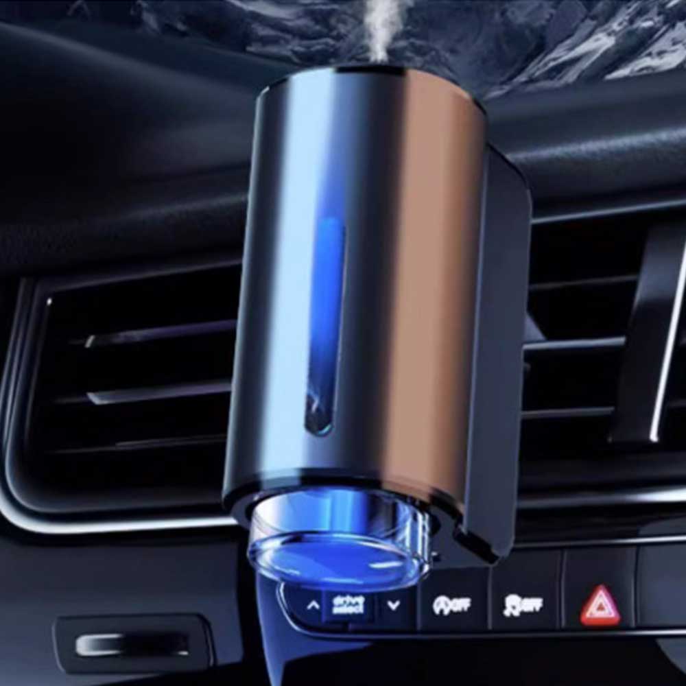 Smart Car Aromatherapy Diffuser - USB Rechargeable Air Freshener with 3 Scent Modes & Essential Oil Capsules