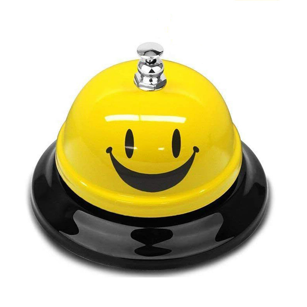 Call Bell Reception Desk Restaurant Hotel Kitchen Service Steel Smiley Face SD8